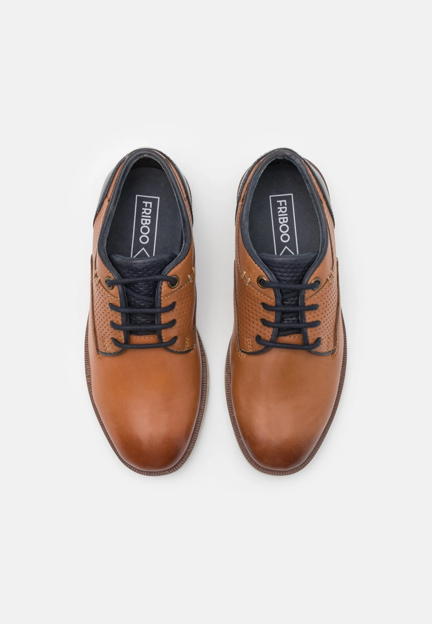 Friboo Leather - Sportieve Veterschoenen - Cognac - Image 4