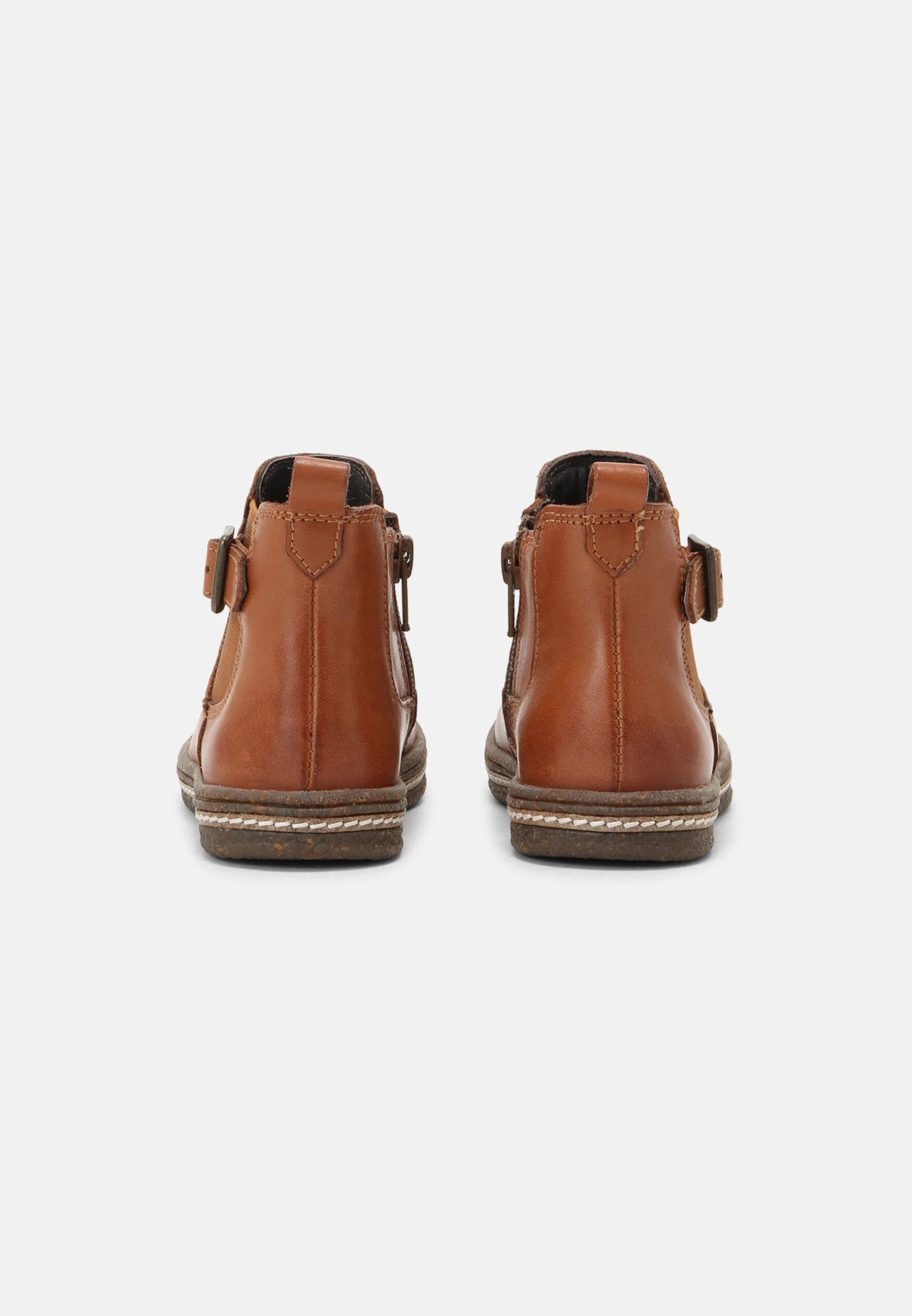 Friboo Leather Booties - Korte Laarzen - Cognac - Image 3