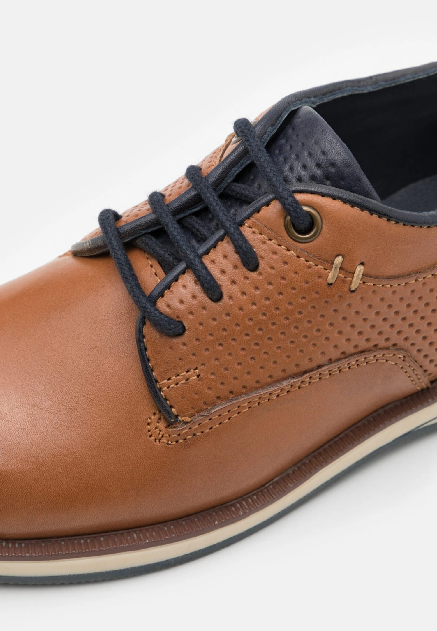 Friboo Leather - Sportieve Veterschoenen - Cognac - Image 6