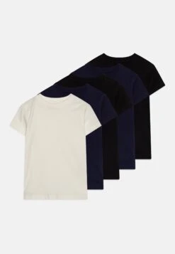 Friboo 5 Pack - T-Shirt Basic - Black/Dark Blue
