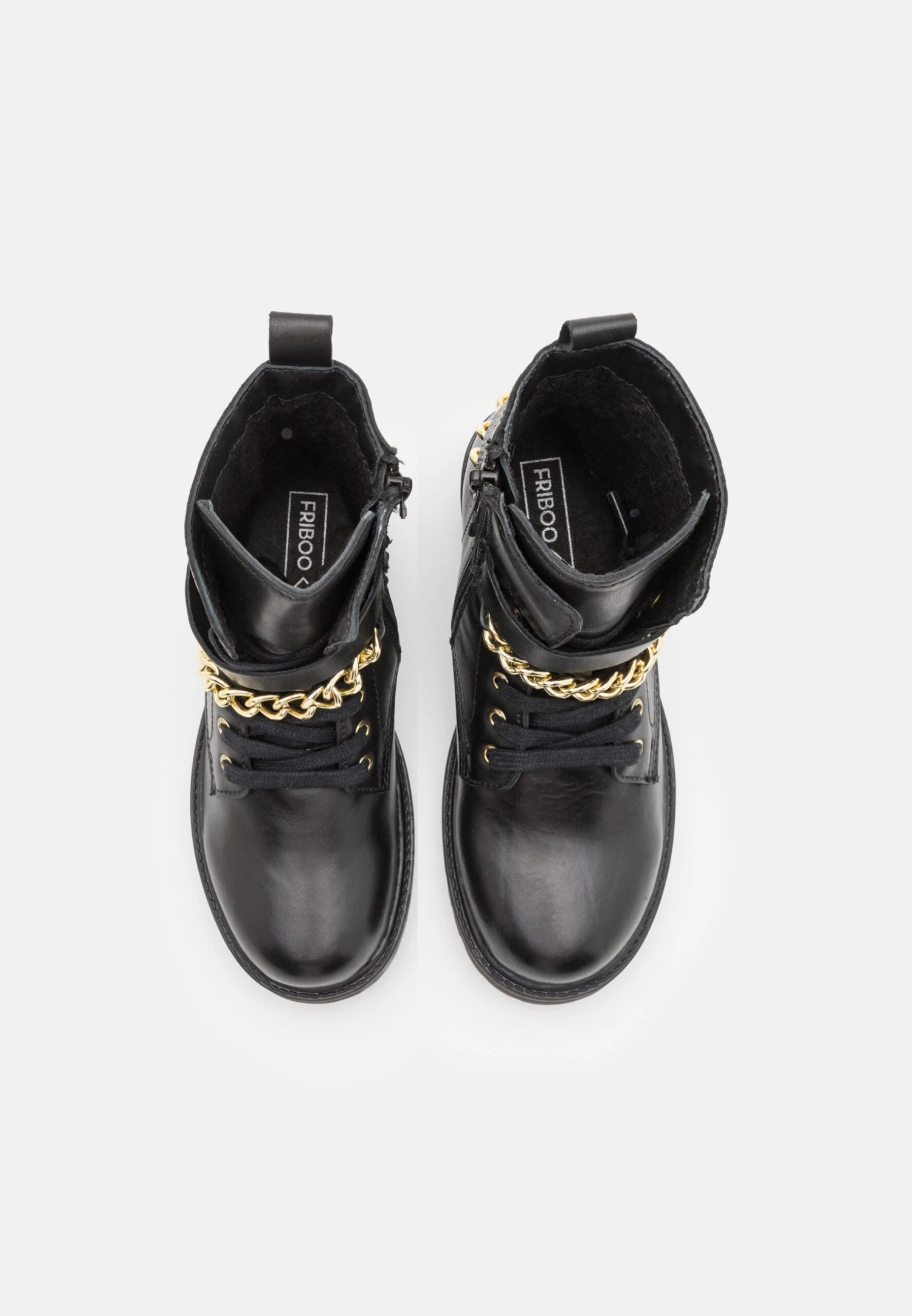 Friboo Leather Booties - Korte Laarzen - Black - Image 4