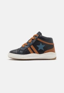 Friboo Leather - Sneakers Hoog - Dark Blue