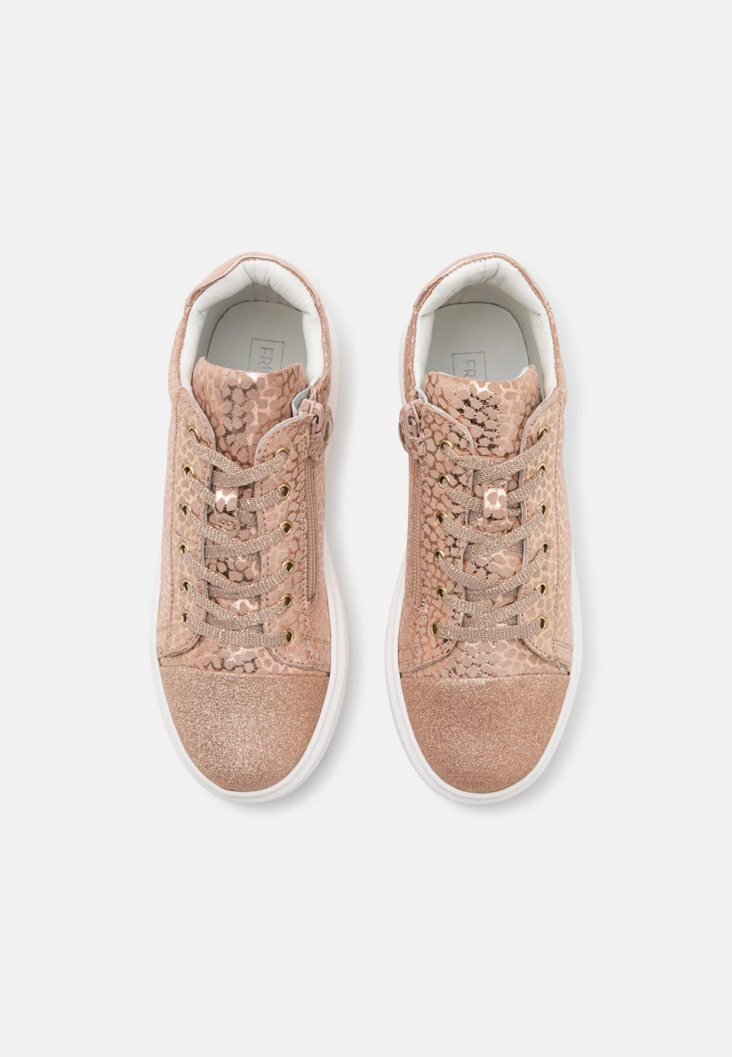 Friboo Leather - Sneakers Hoog - Rose Gold - Image 4