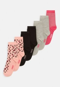 Friboo Girls 7 Pack - Sokken - Grey/Pink/Black