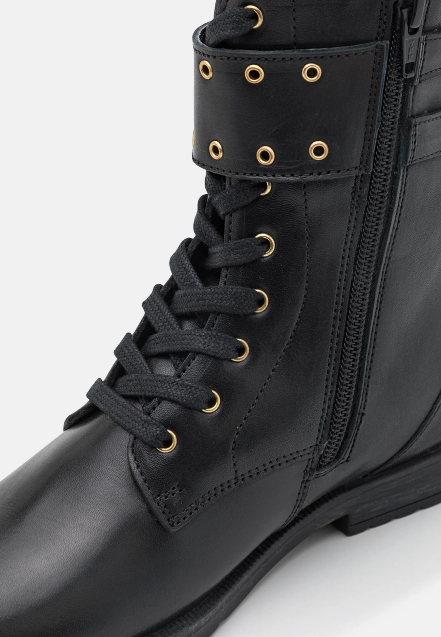 Friboo Leather Booties - Veterboots - Black - Image 6